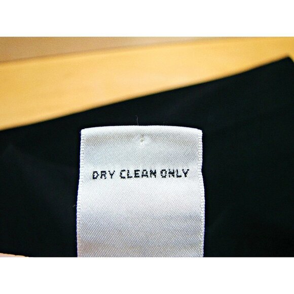 Max Studio Womens Black on Black Pin Striped Career Dress Pants Pockets Size 6 - Picture 12 of 12